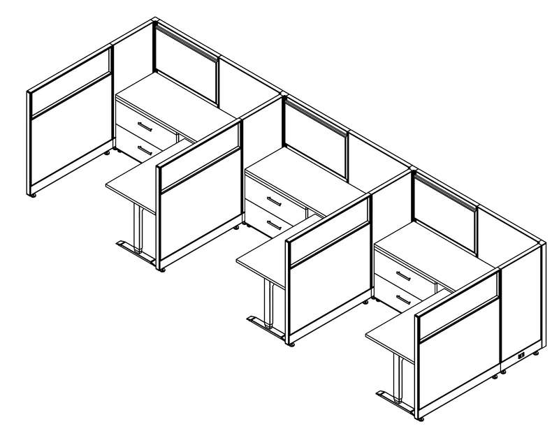 6'x6' cubicles 